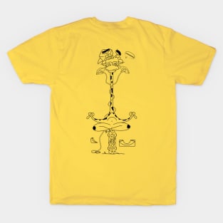 do yoga, skate and repeat giraffe T-Shirt
